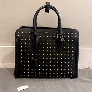 Alexander McQueen leather heroine open tot bage